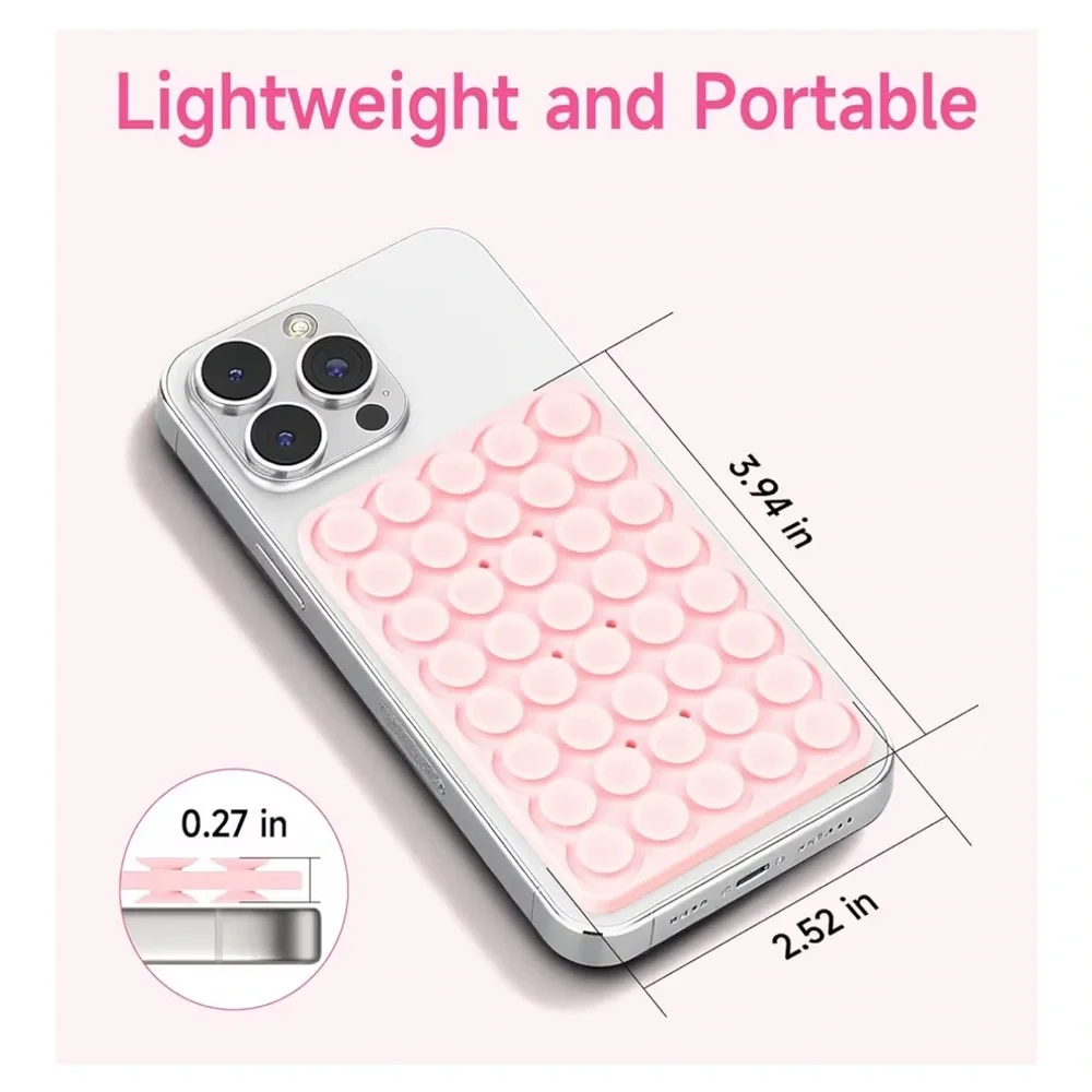 Silicone Suction Cup Phone Case Mount Double Sided, Phone Accessories Hands-Free